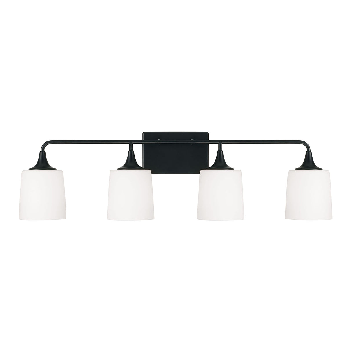 Harper 4 Light Vanity, Matte Black