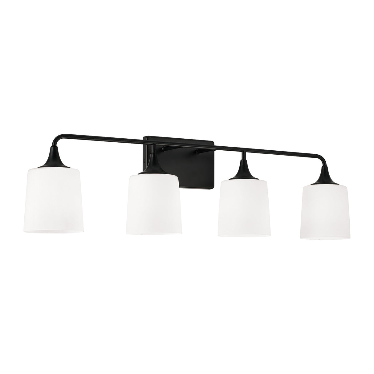 Harper 4 Light Vanity, Matte Black