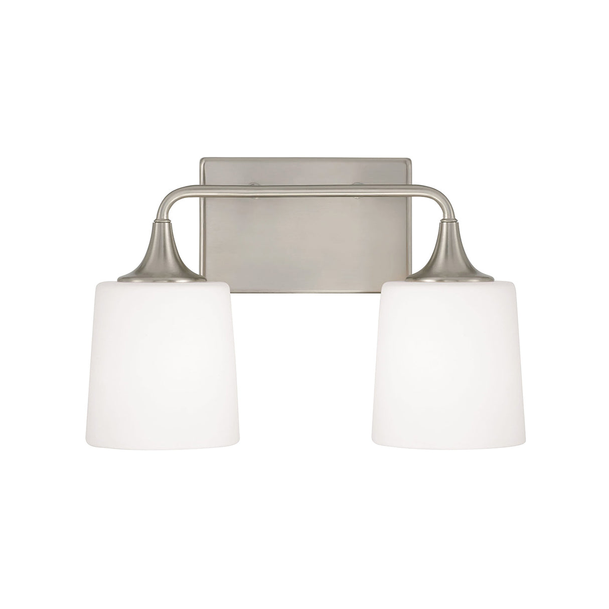 Harper 2 Light Vanity, Brushed Nickel