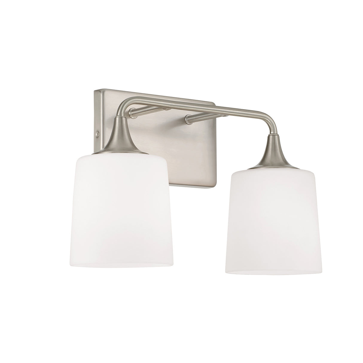 Harper 2 Light Vanity, Brushed Nickel