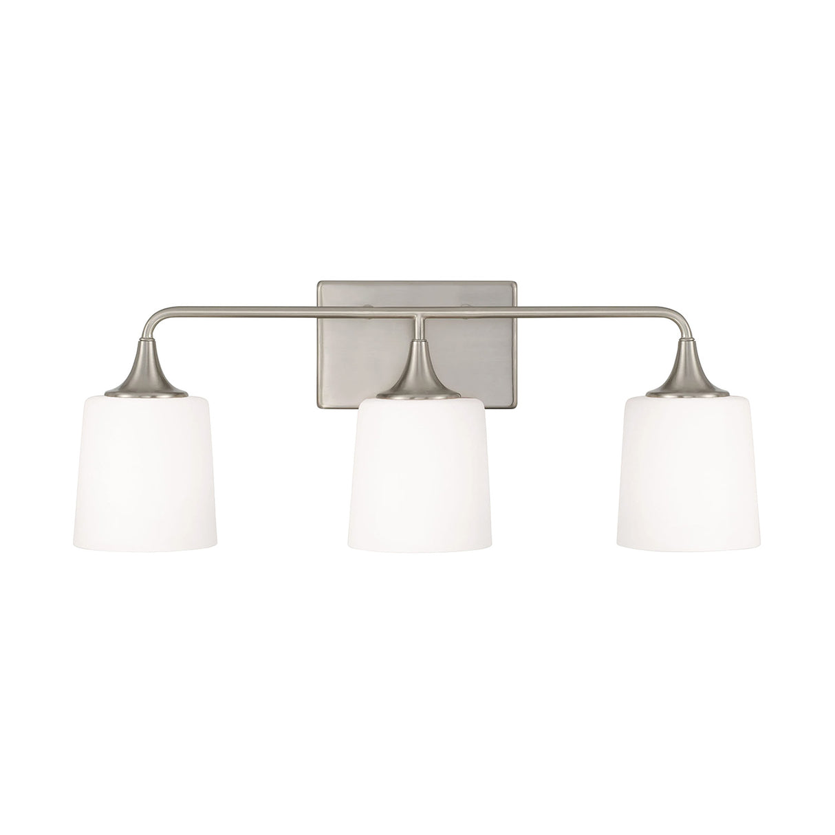 Harper 3 Light Vanity, Brushed Nickel
