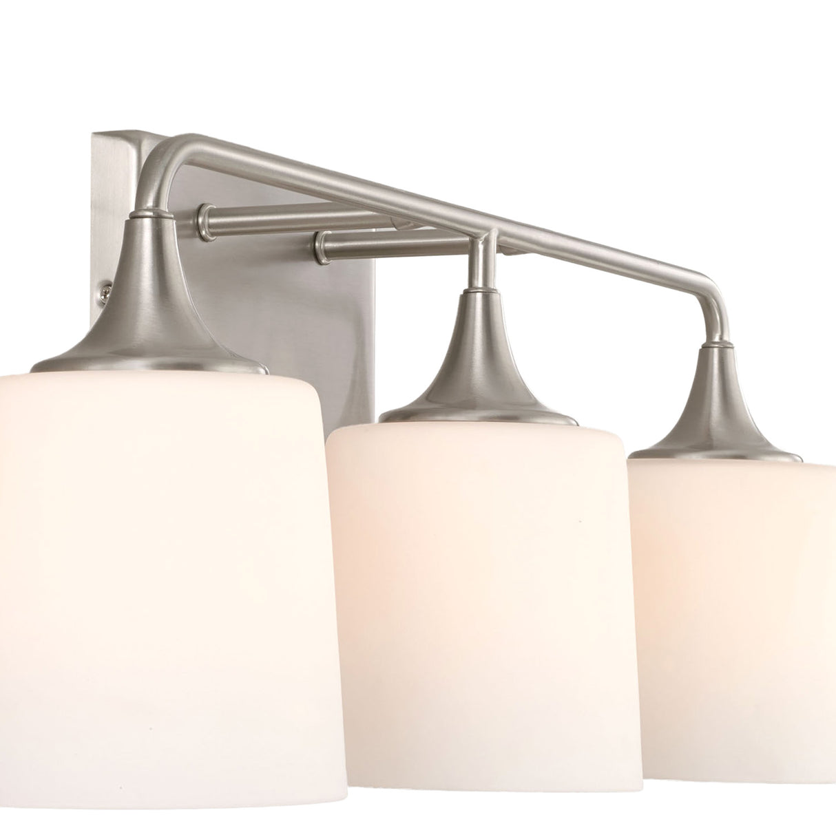 Harper 3 Light Vanity, Brushed Nickel