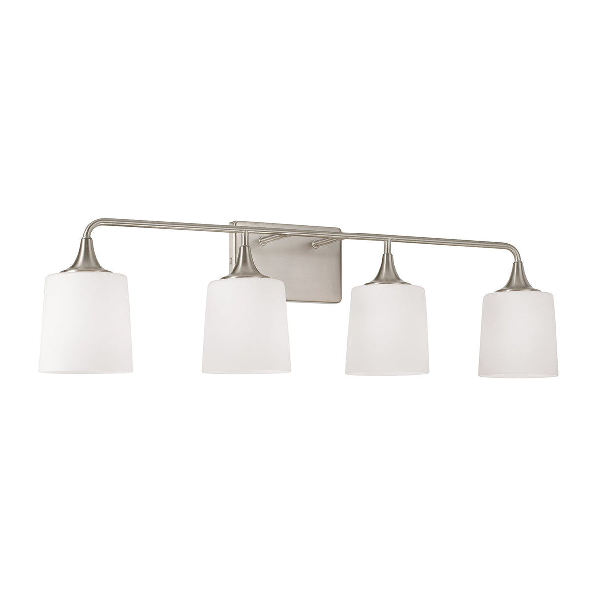 Harper 4 Light Vanity, Brushed Nickel