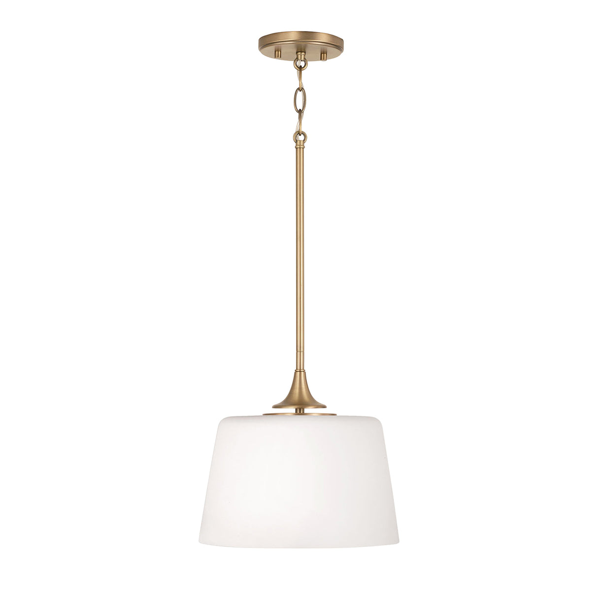 Harper Pendant 12", Aged Brass