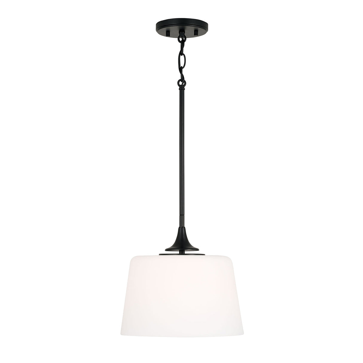 Harper Semi-Flush 12", Matte Black