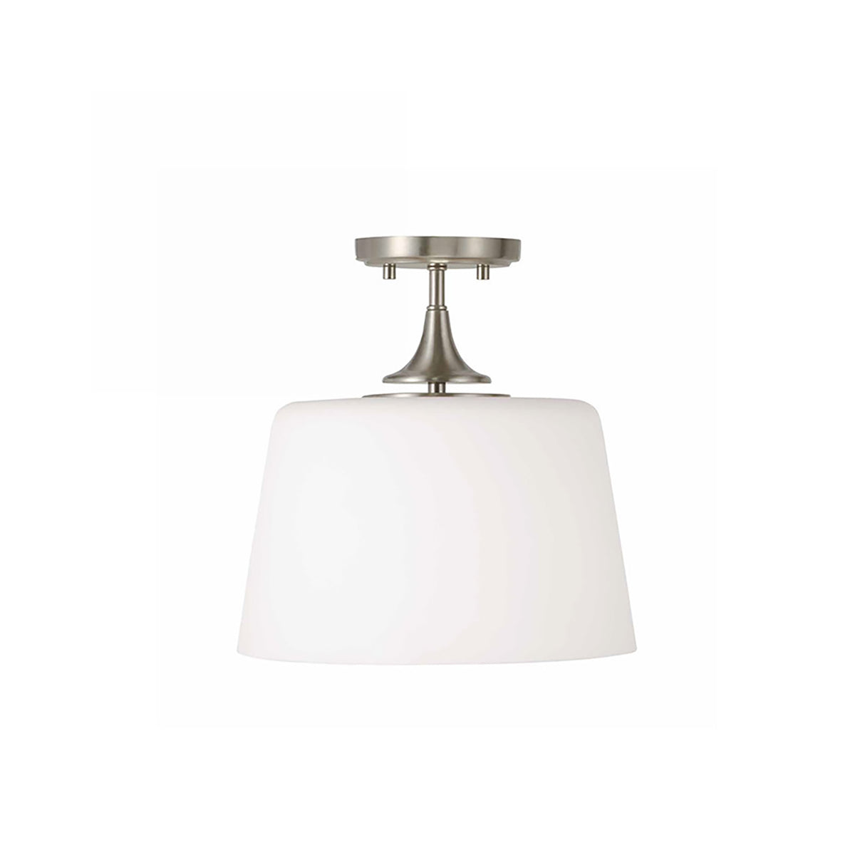 Harper Semi-Flush 12", Brushed Nickel