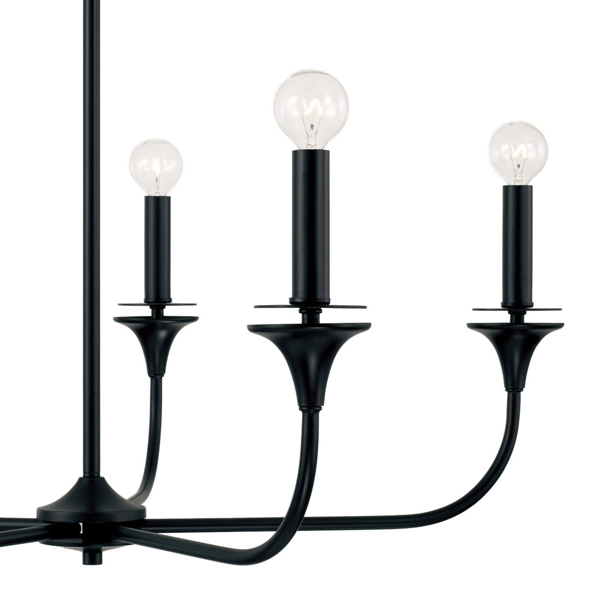 Harper 5 Light Chandelier 31", Matte Black