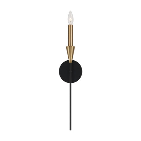Astra Wall Sconce 22", Aged Brass and Black