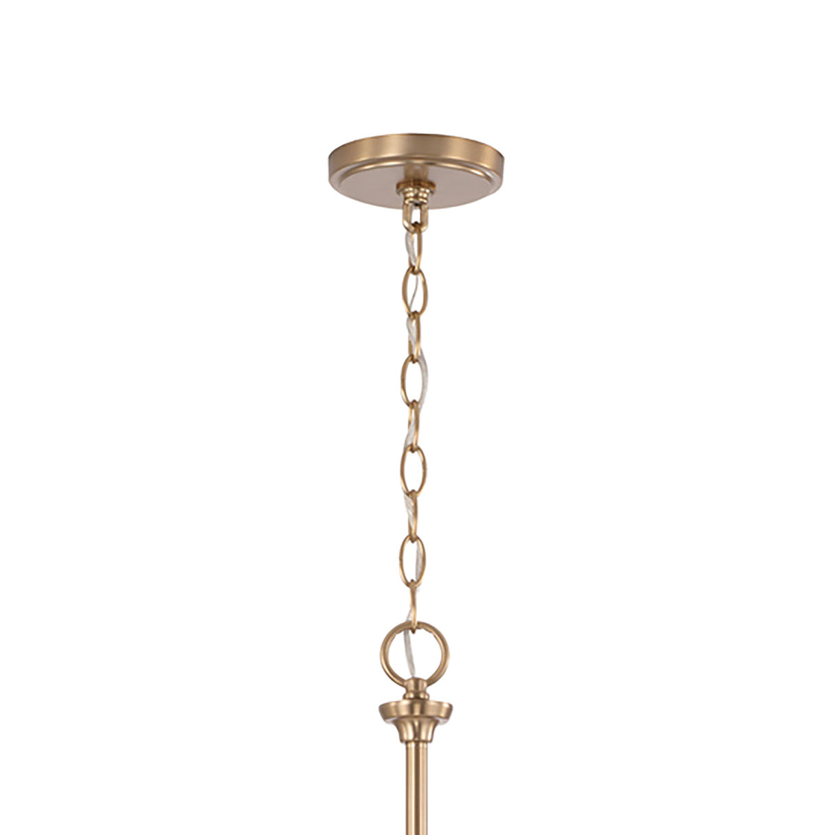 Eloise 6 Light Chandelier 57", Matte Brass