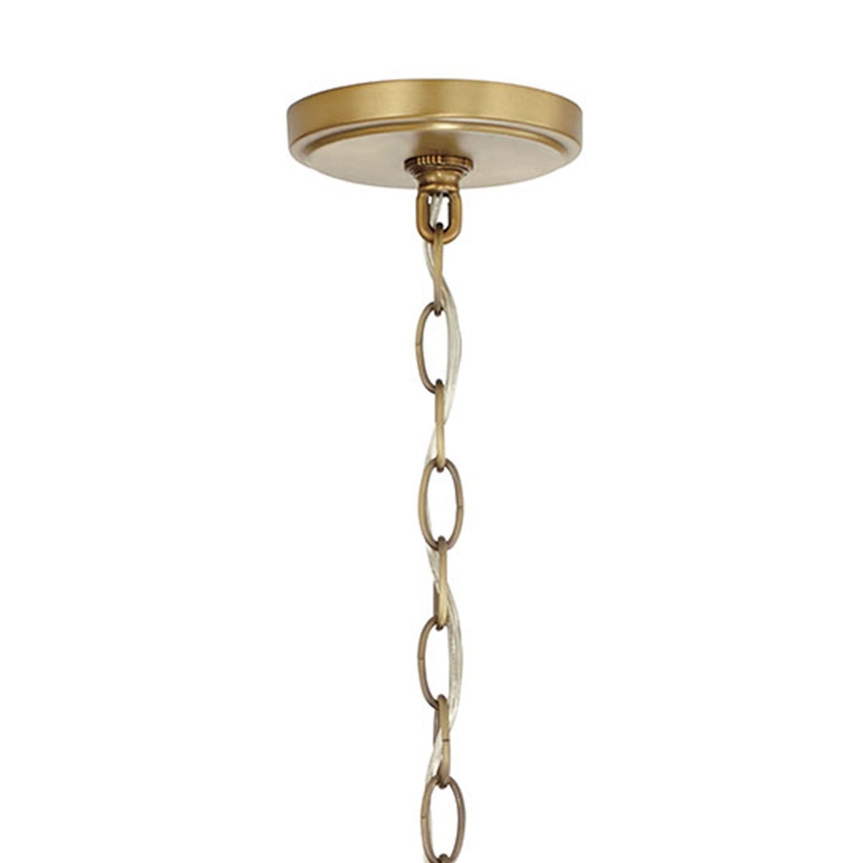 Clara Lantern Pendant 17", Aged Brass