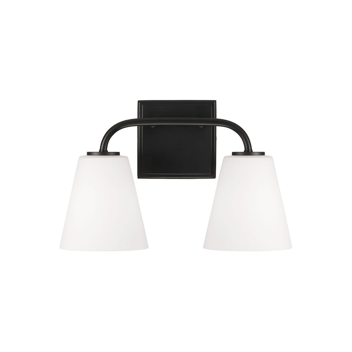 Brier 2 Light Vanity, Matte Black