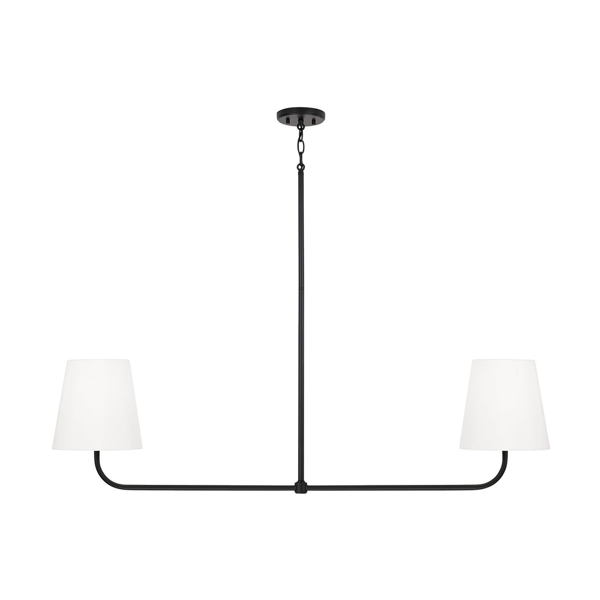 Lior 2 Light Linear Pendant 50", Matte Black