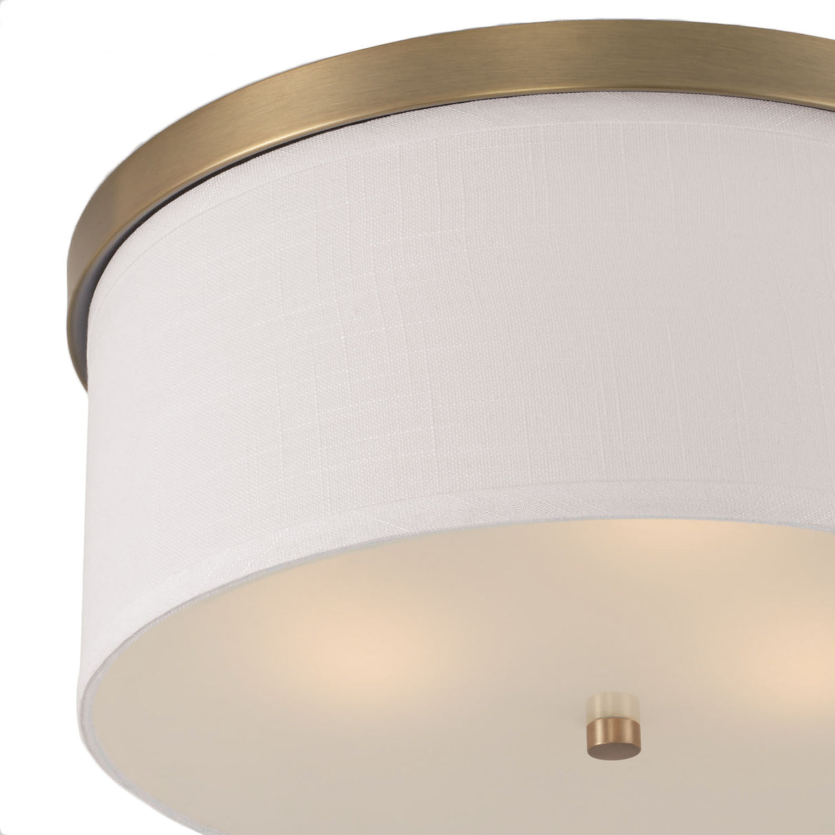 Wells Flush Mount 16", Aged Brass