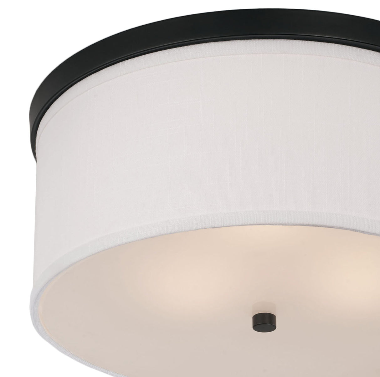 Wells Flush Mount 16", Matte Black