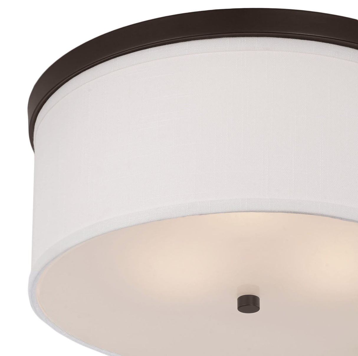 Wells Flush Mount 16", Brushed Bronze