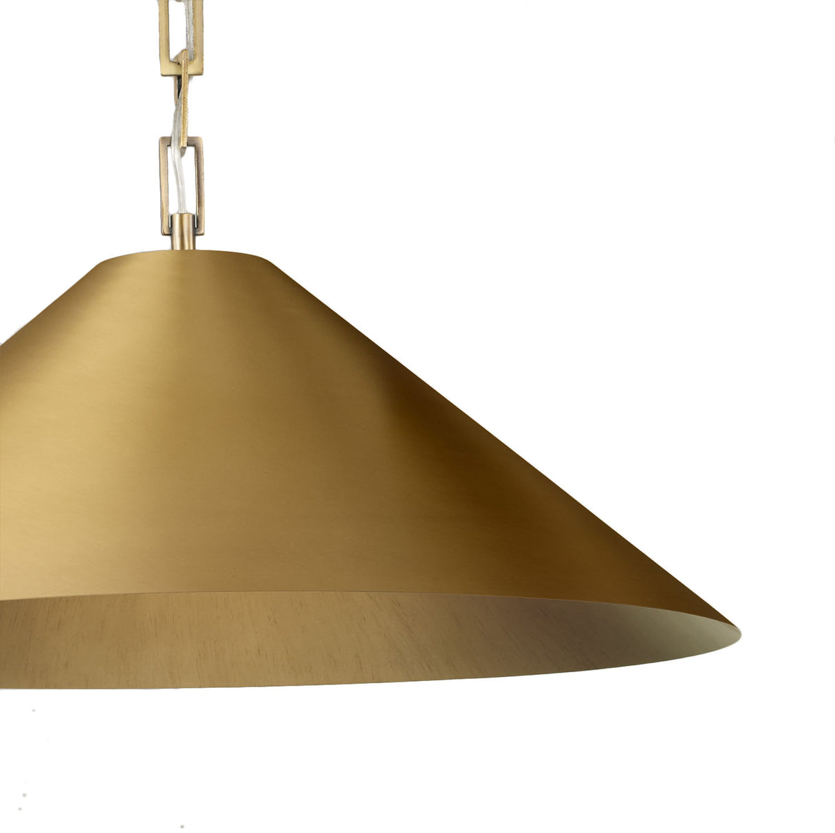 Vita Pendant 22", Aged Brass