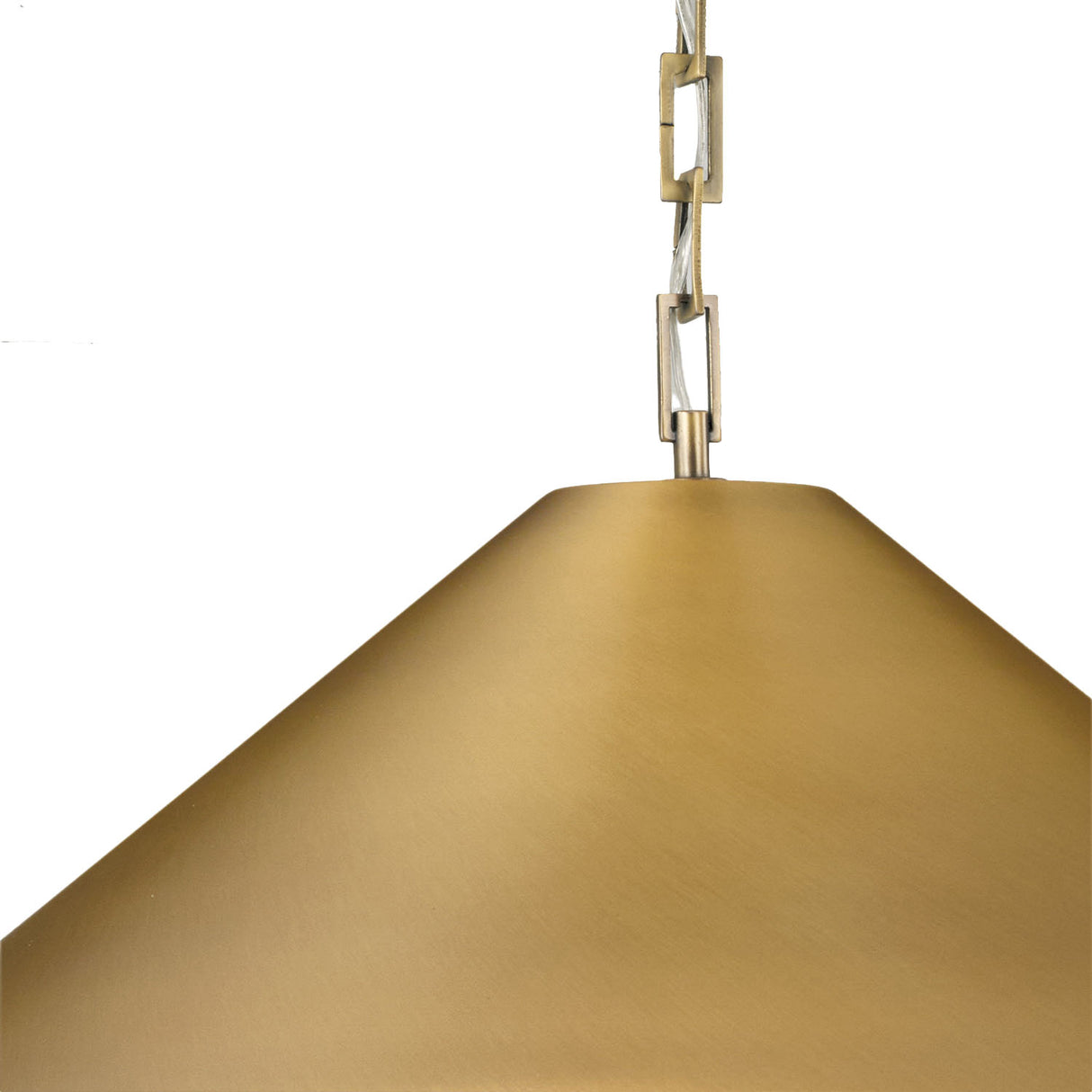 Vita Pendant 28", Aged Brass