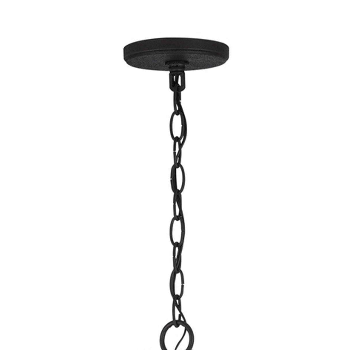 Tilden Lantern Pendant 21", Textured Black
