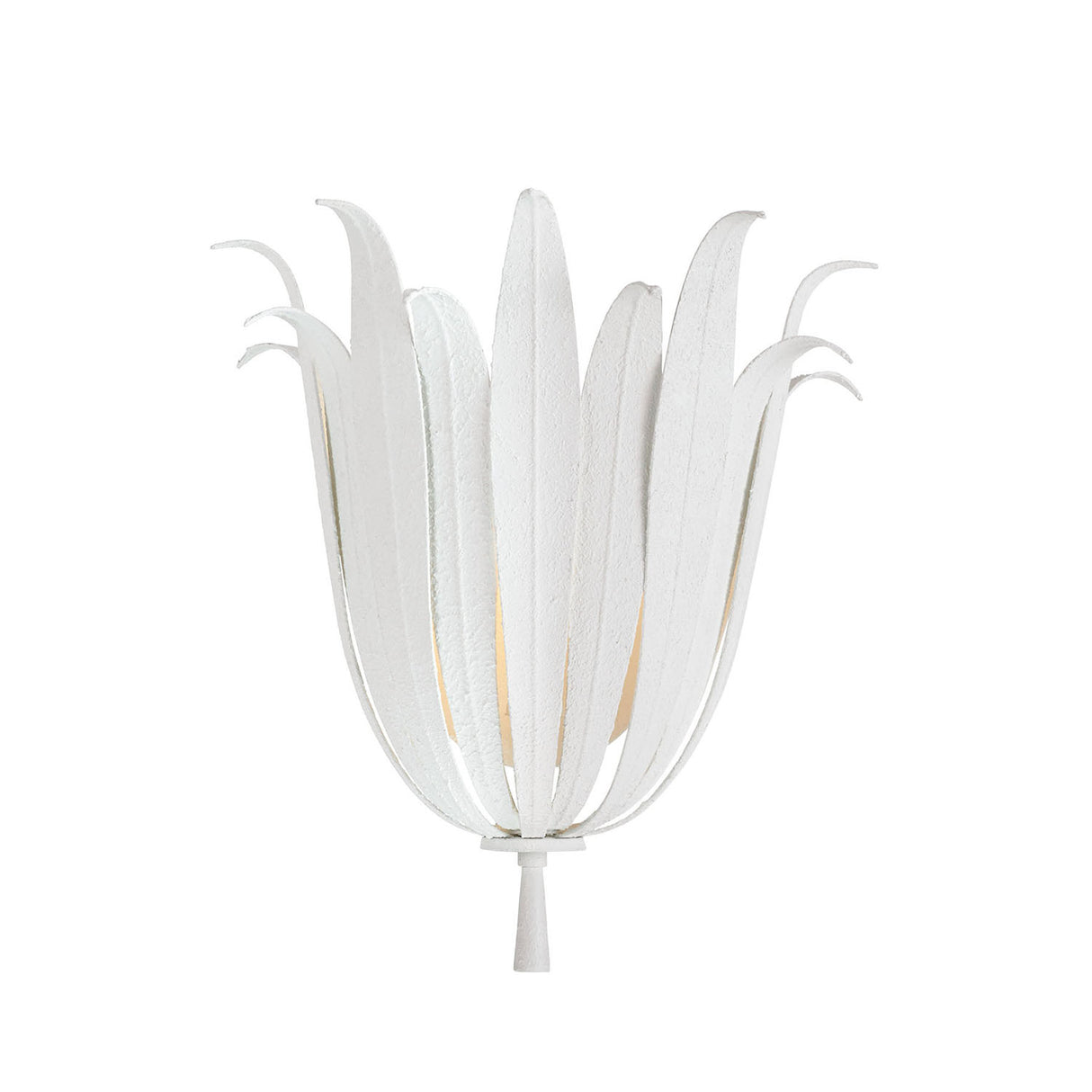 Cerise Wall Sconce 14", Textured White