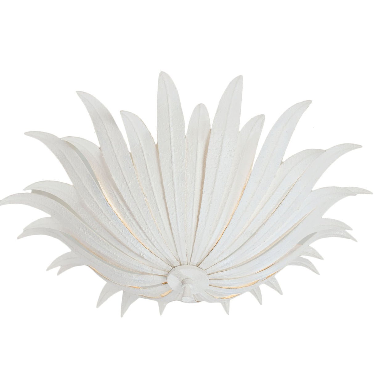 Cerise Semi-Flush 18", Textured White