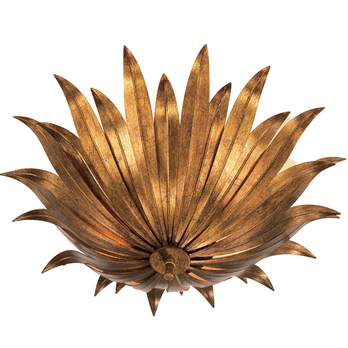 Cerise Semi-Flush 18", Antique Gold