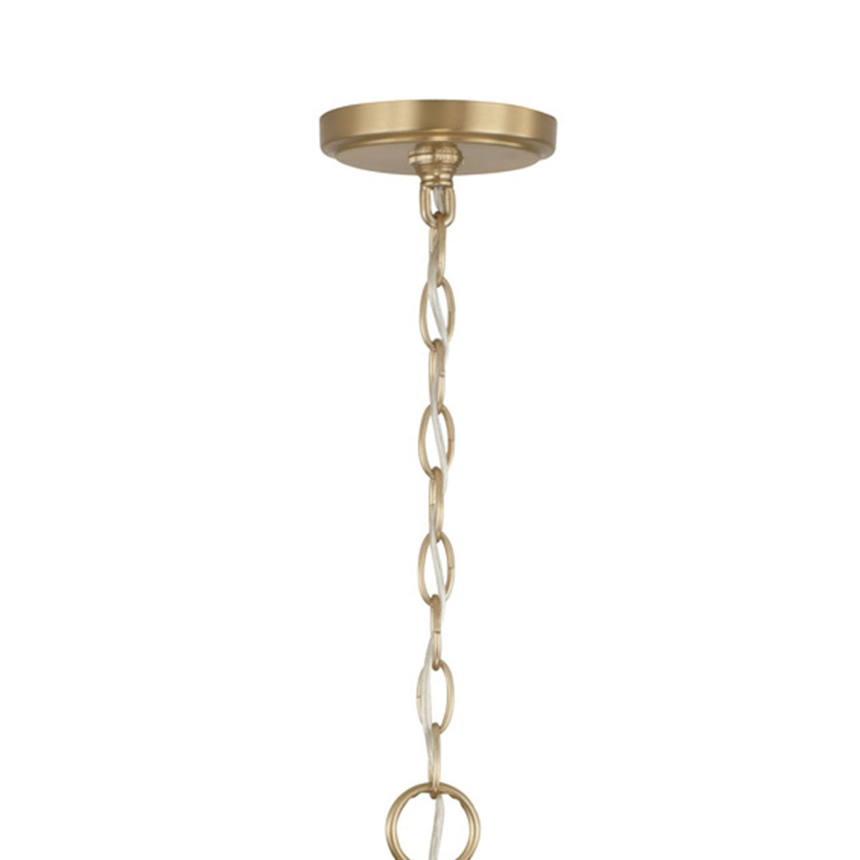 Dorian 6 Light Chandelier 36", Matte Brass