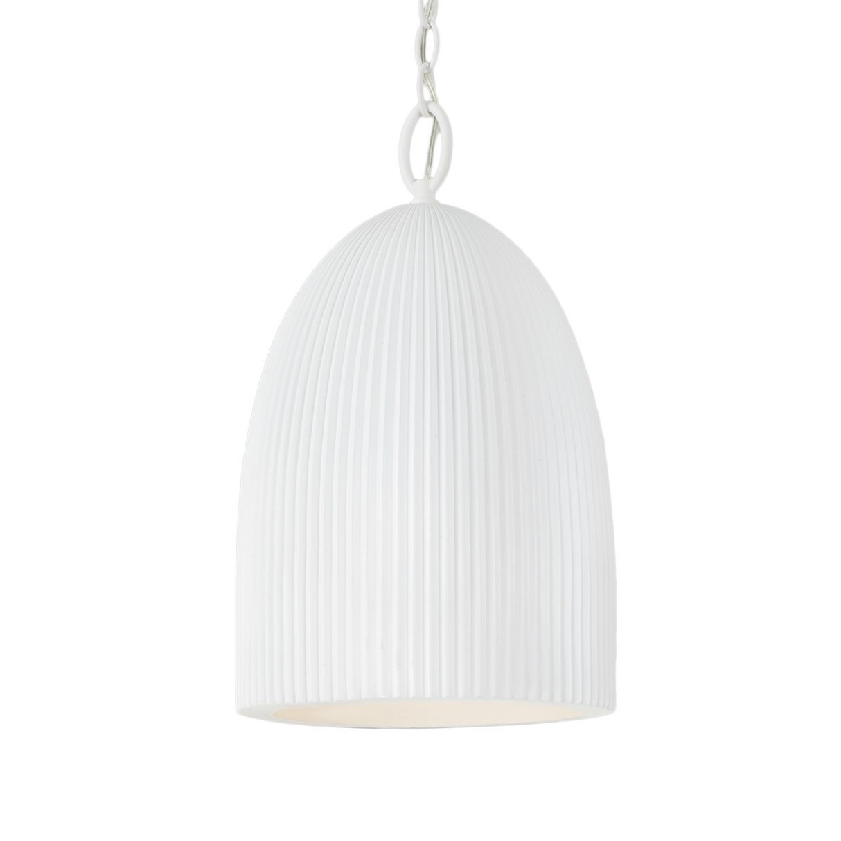 Indie Pendant 11", White Ceramic