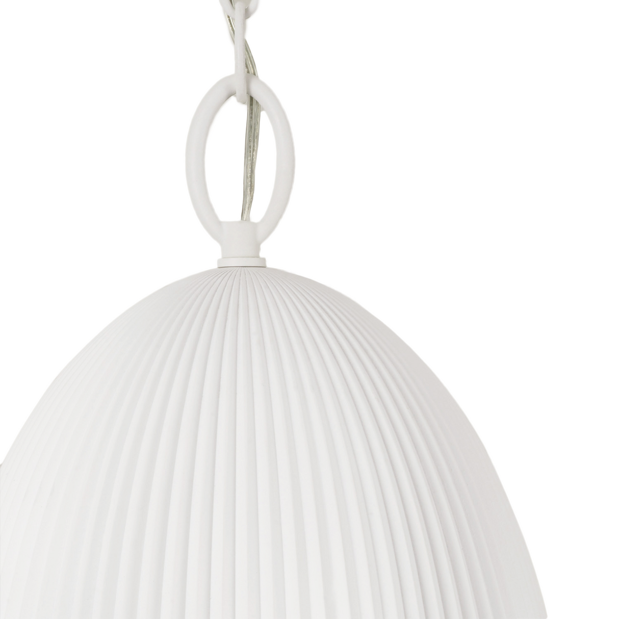 Indie Pendant 11", White Ceramic