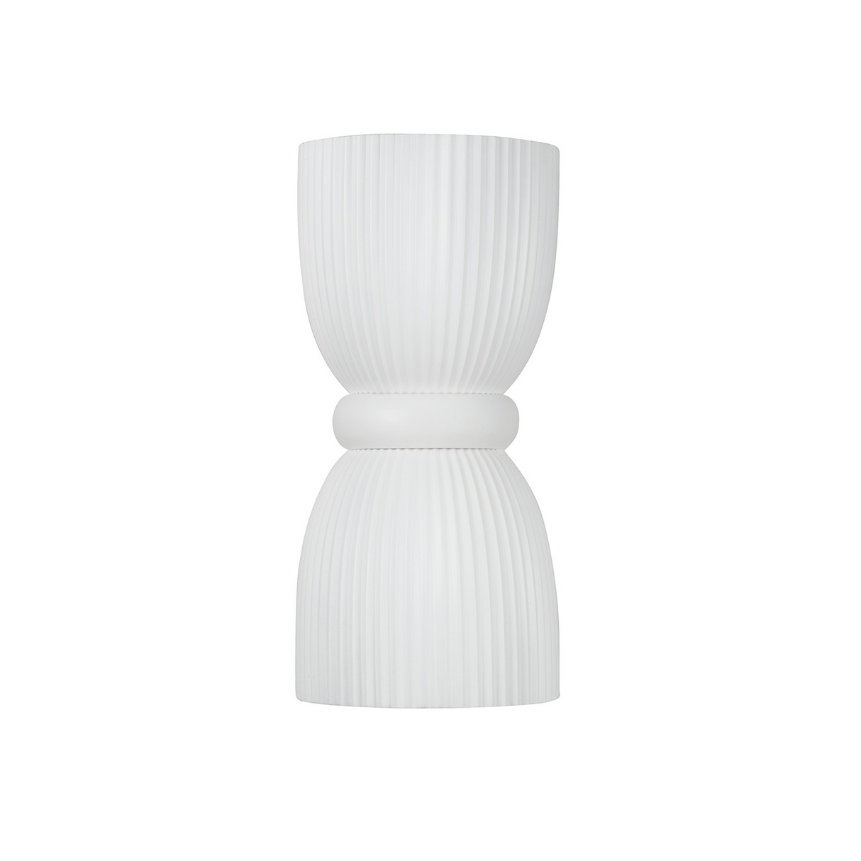 Indie Wall Sconce 17", White Ceramic