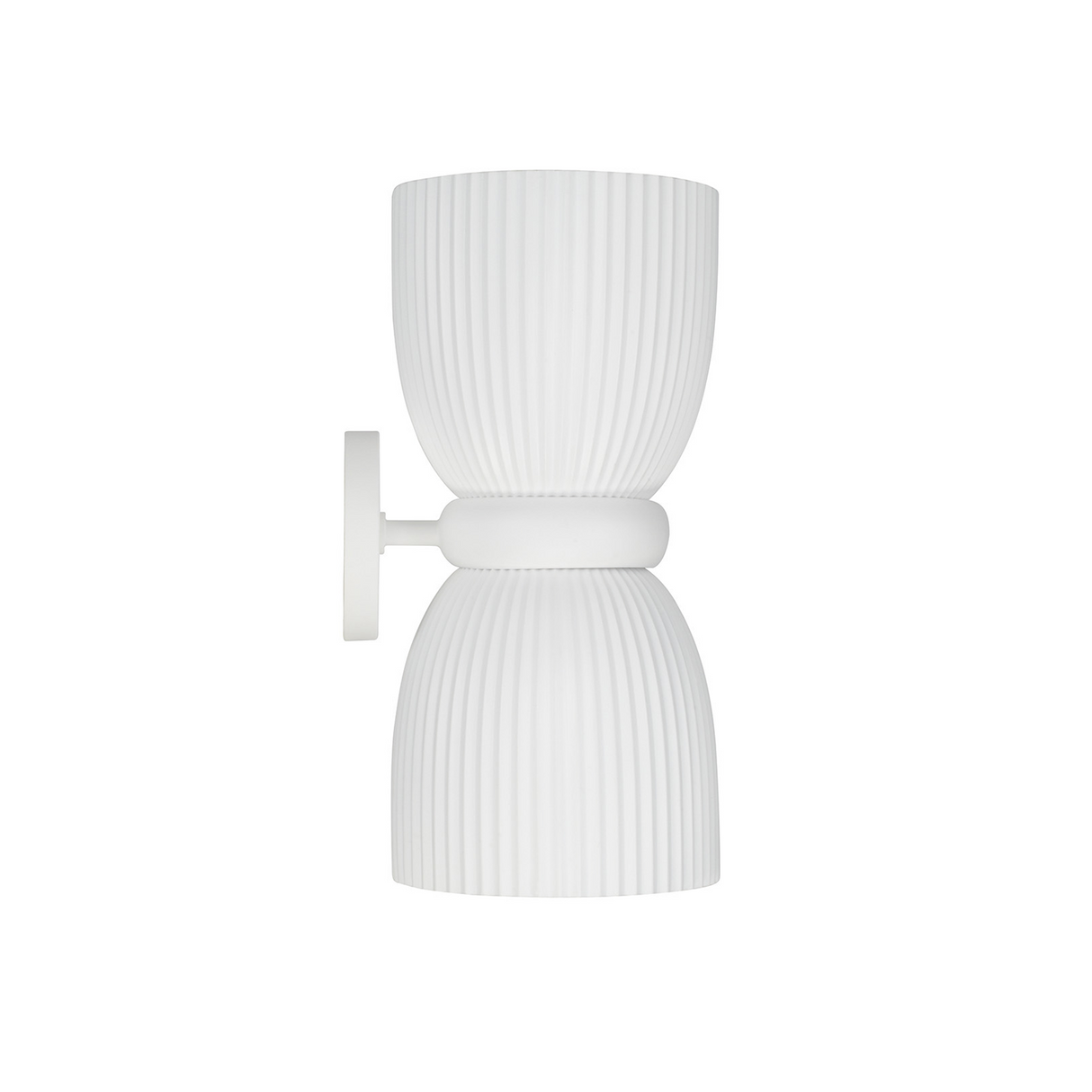 Indie Wall Sconce 17", White Ceramic