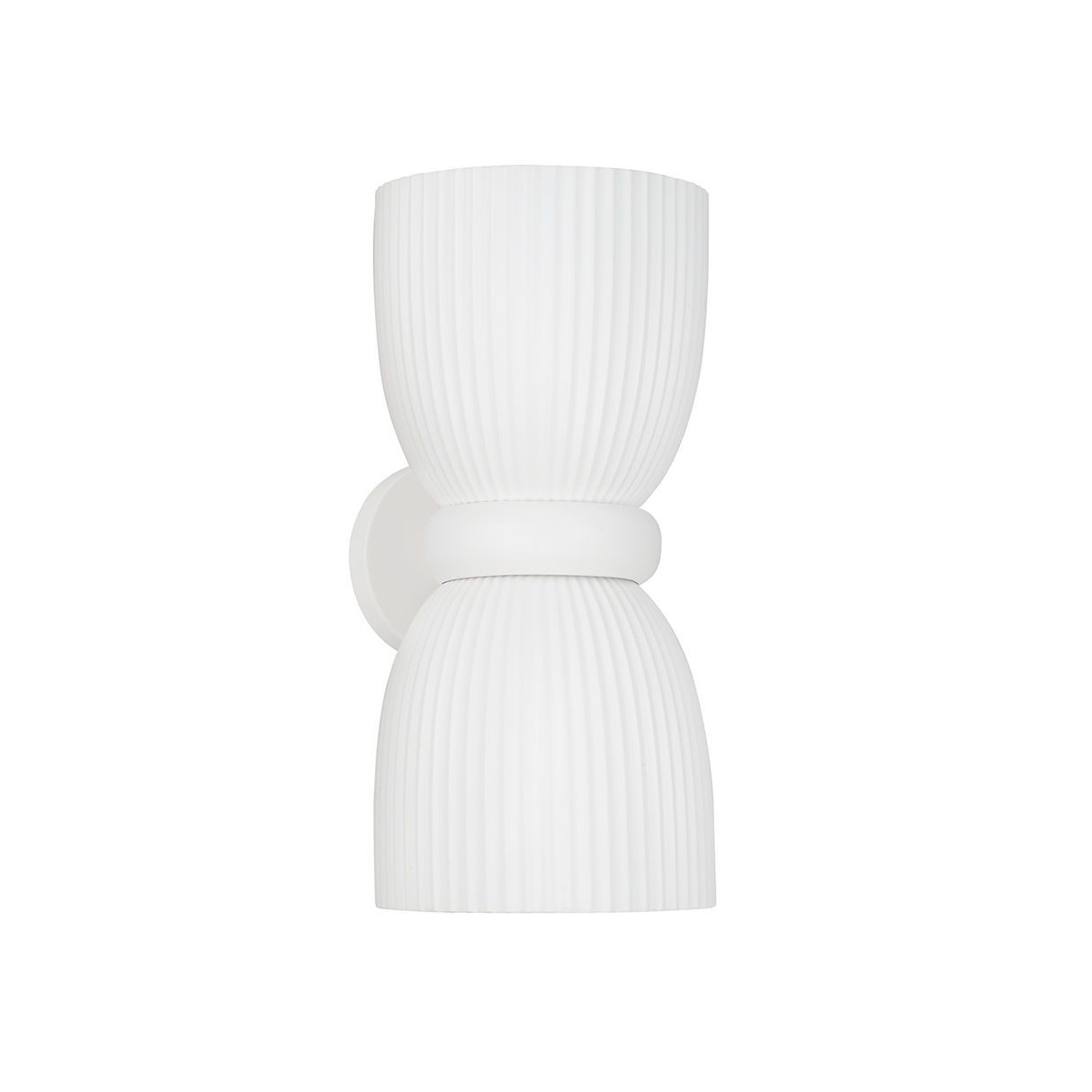 Indie Wall Sconce 17", White Ceramic