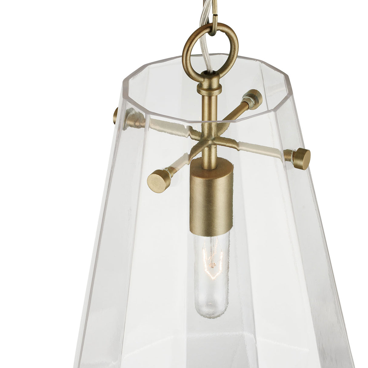 Delmar Pendant 11", Aged Brass