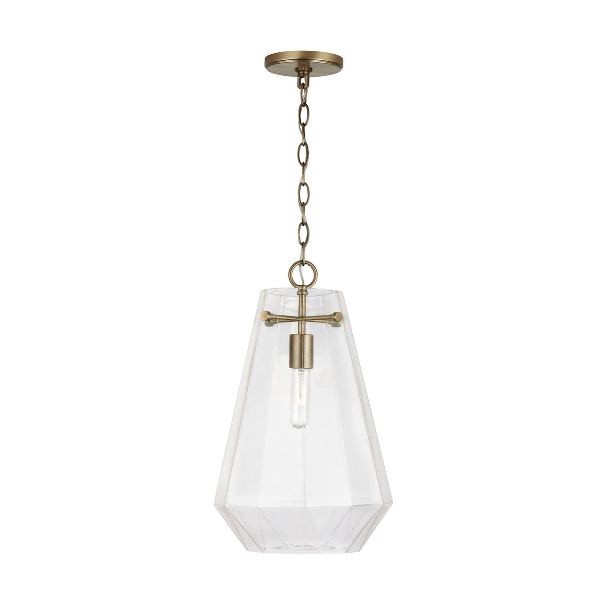 Delmar Pendant 11", Aged Brass