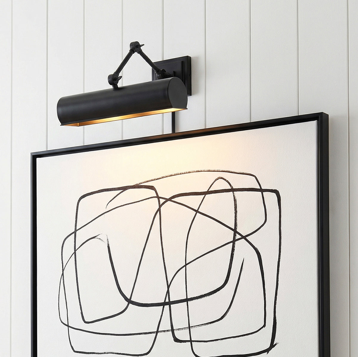 Henry Picture Light 16" for Modern home with White Shiplap