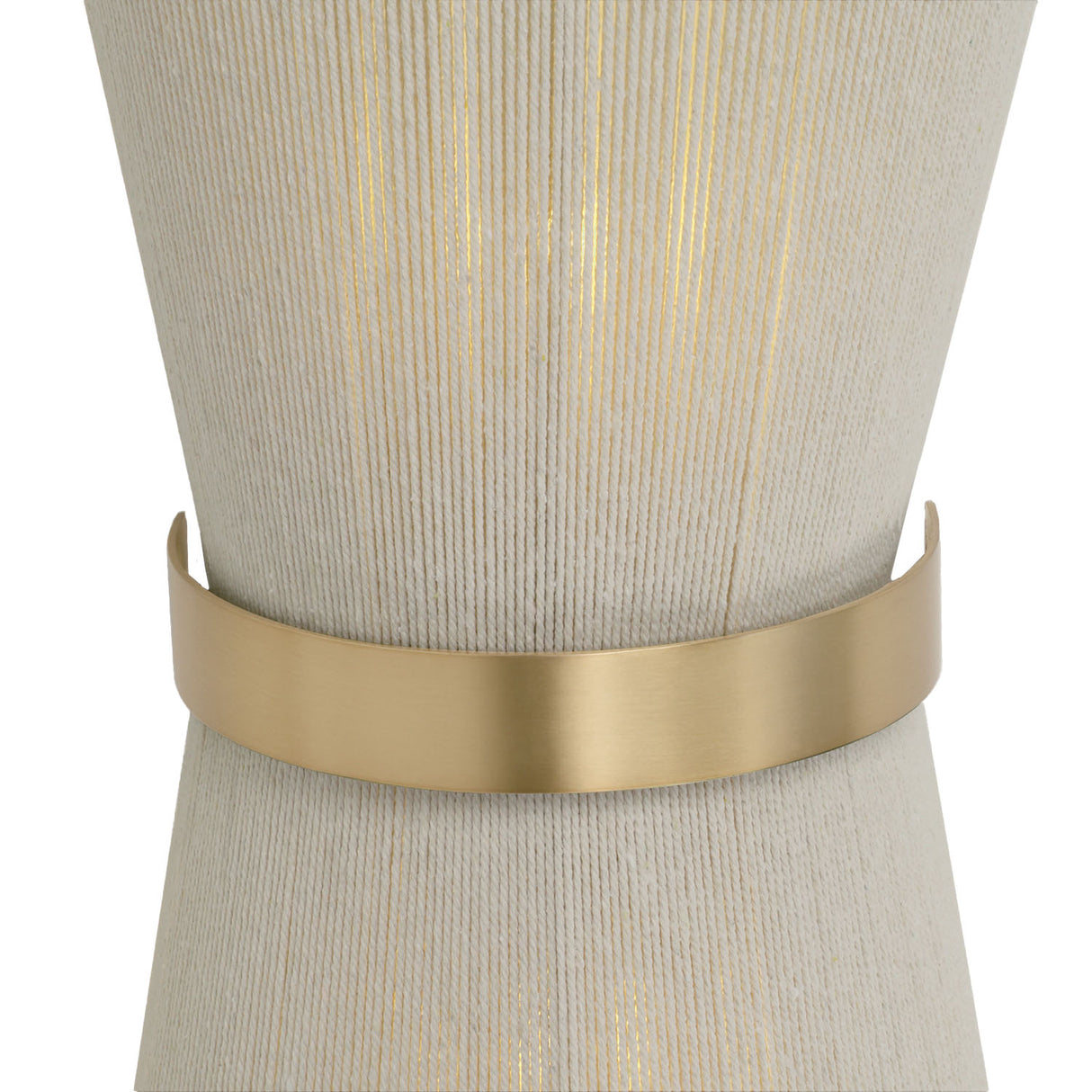 Beacon 2 Light Wall Sconce 16", Patina Brass with Natural Rope