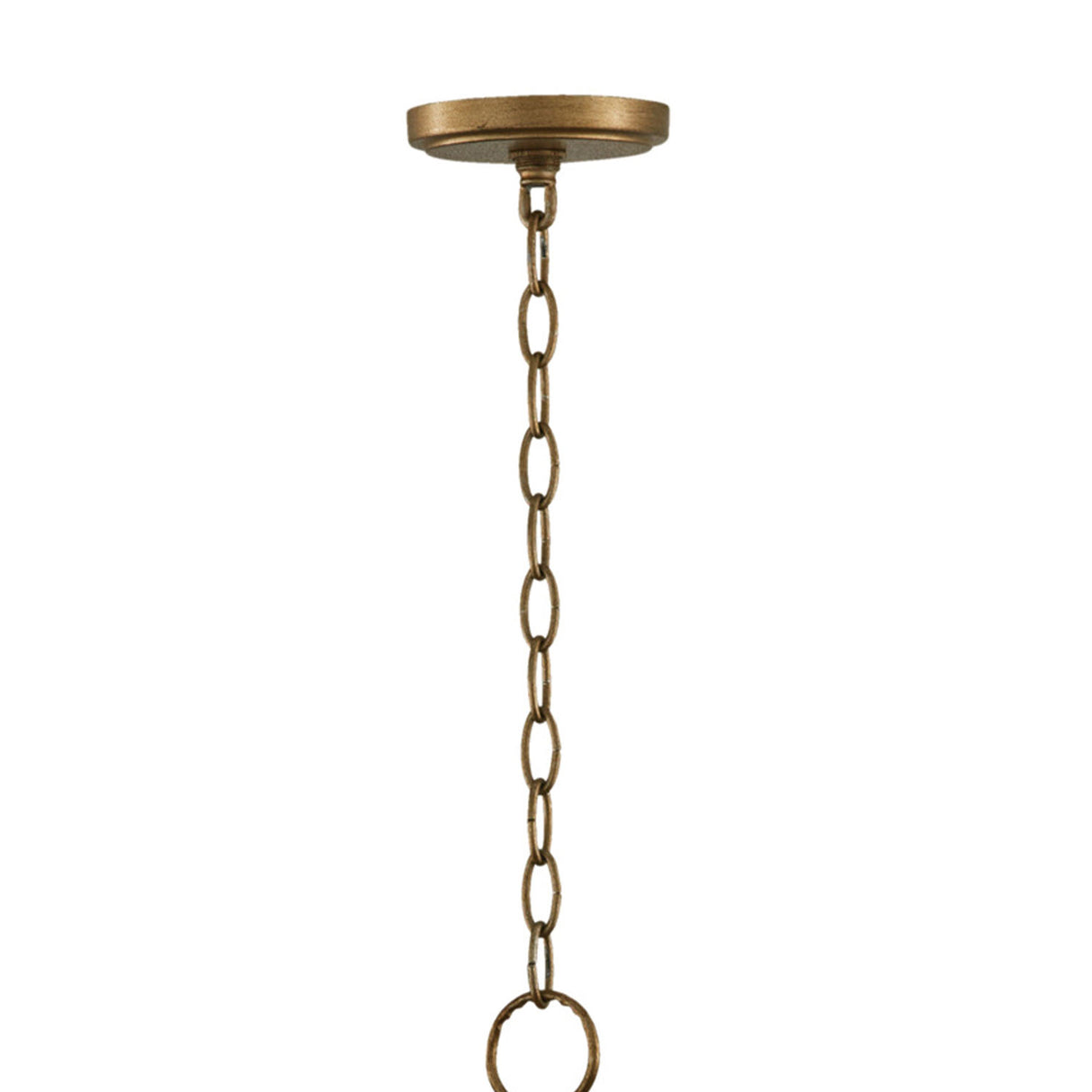 Reed Chandelier 21", Textured Brushed Brass