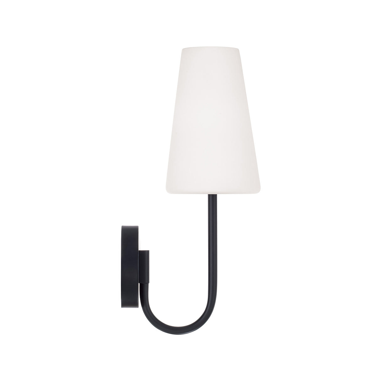 Viola Wall Sconce 17", Matte Black