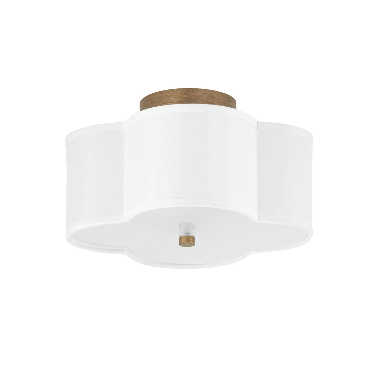 Orla Semi-Flush 12", Brushed Gold