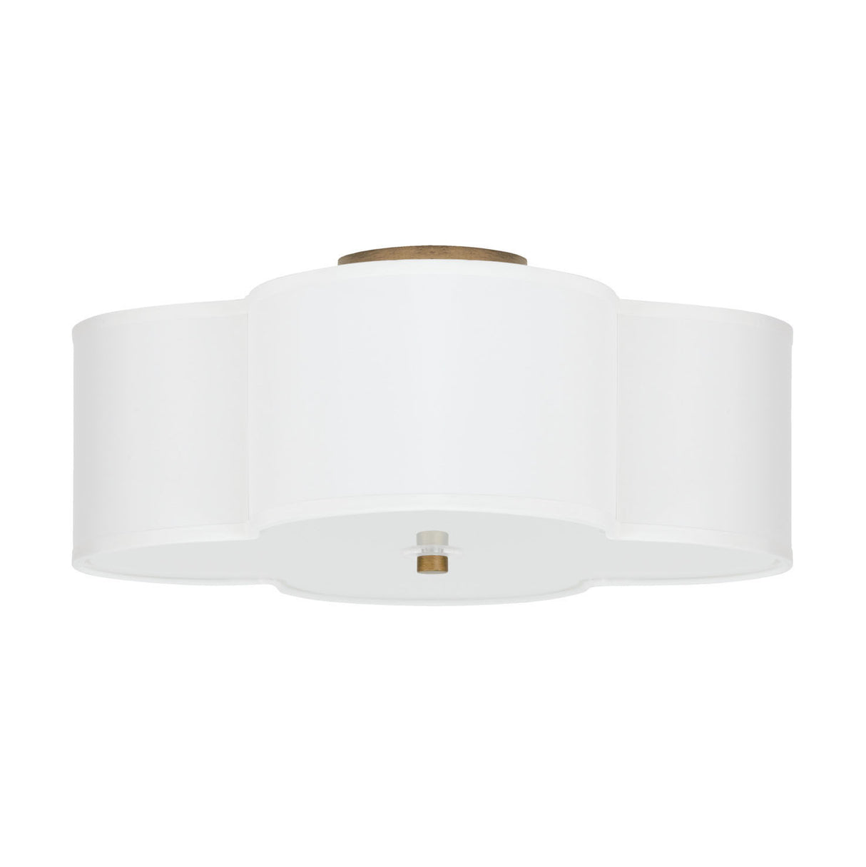 Orla Semi-Flush 18", Brushed Gold