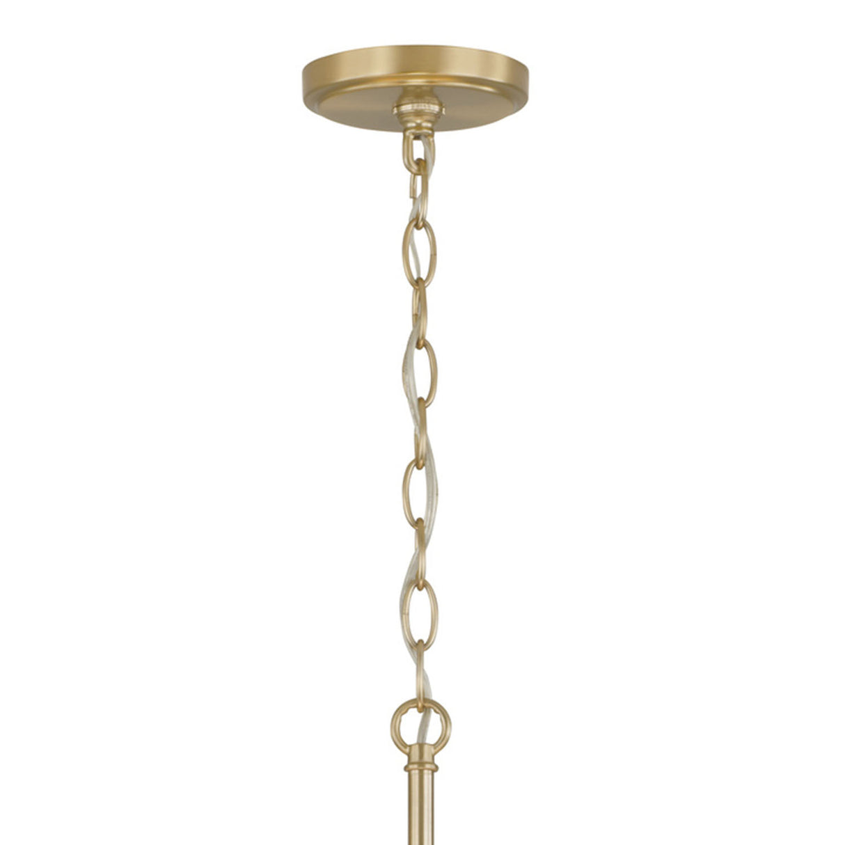 Simone 4 Light Chandelier 39", Matte Brass