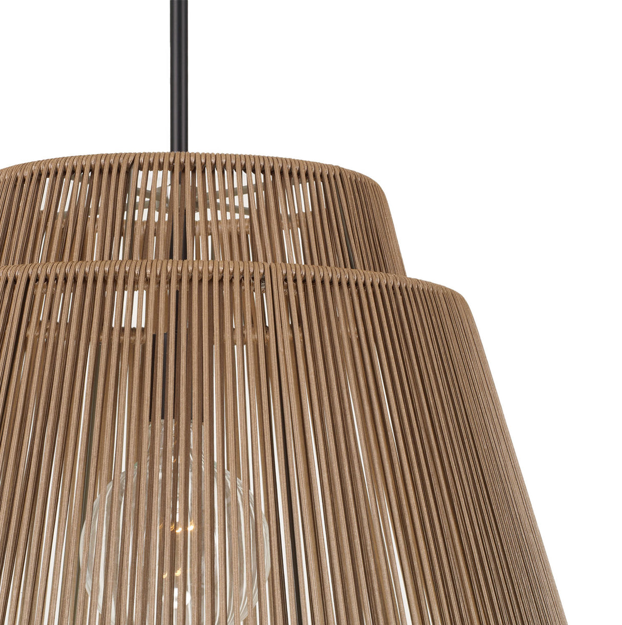 Luma Outdoor Pendant 23", Sienna and Black