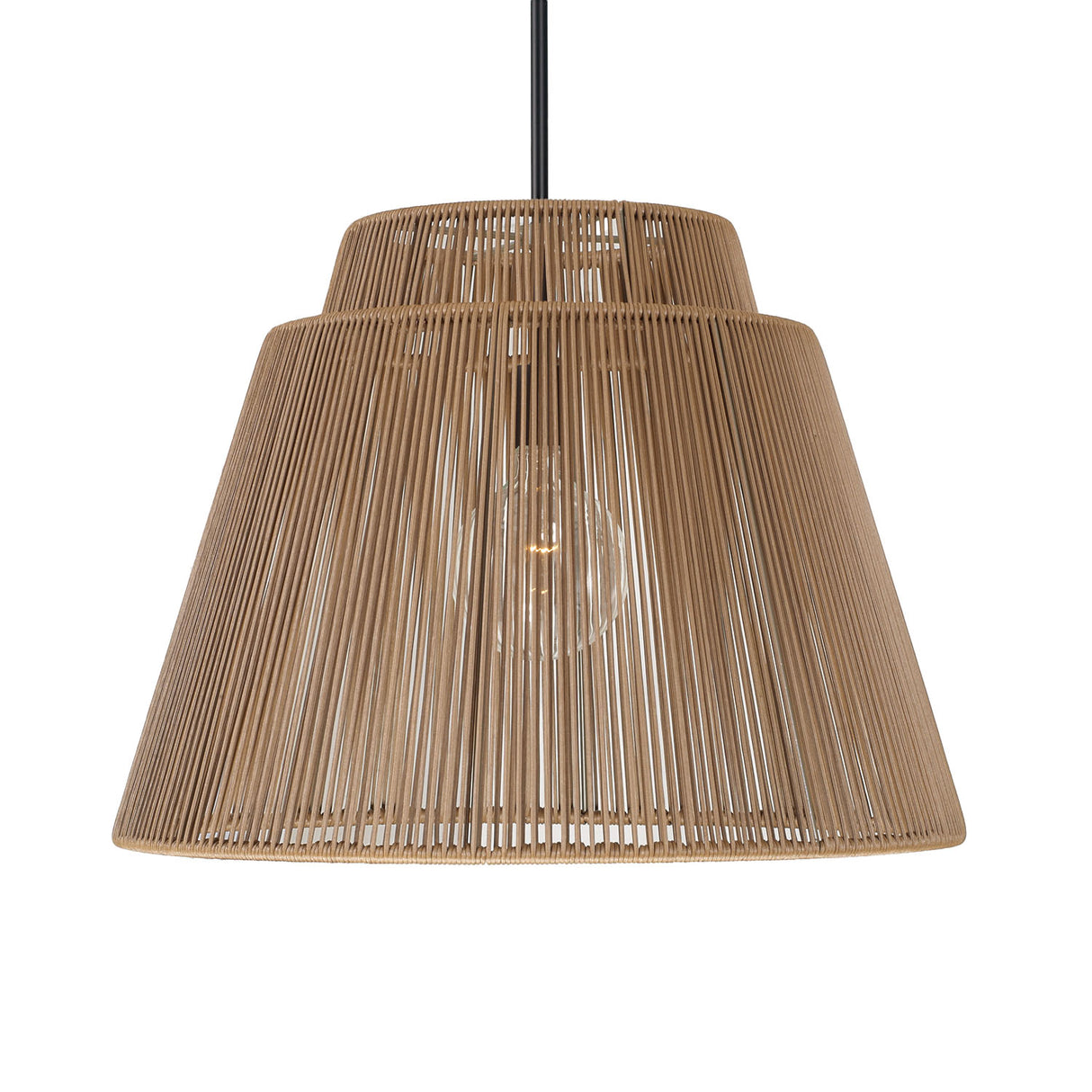 Luma Outdoor Pendant 23", Sienna and Black
