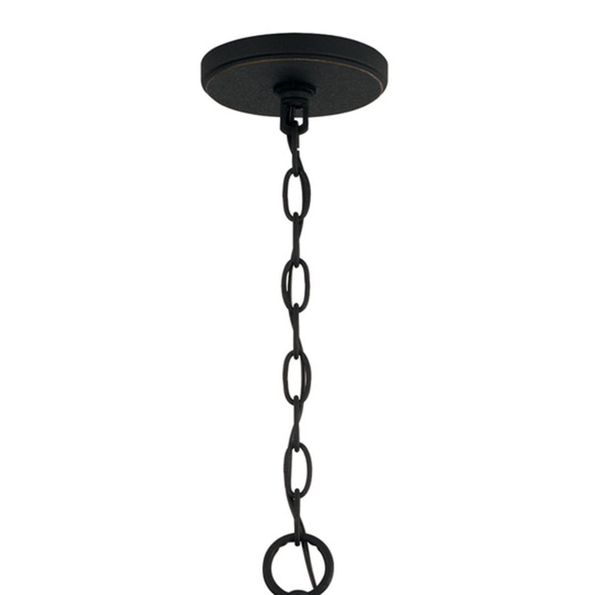 Bexley 6 Light Ring Chandelier 33", Brushed Black Iron