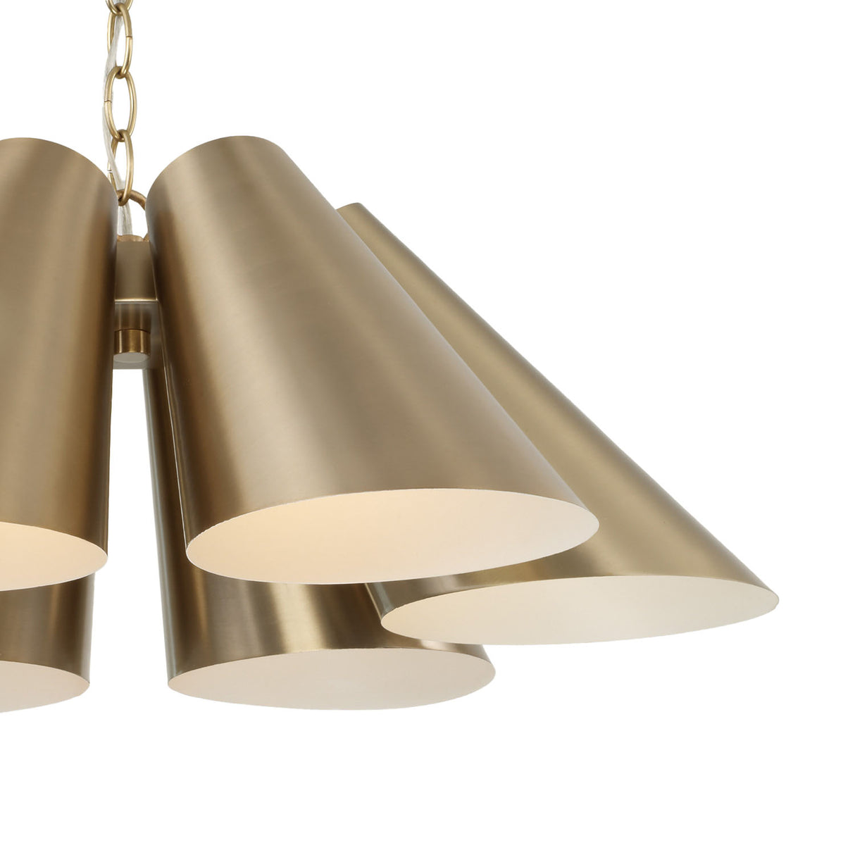 Crosby Pendant 25", Matte Brass