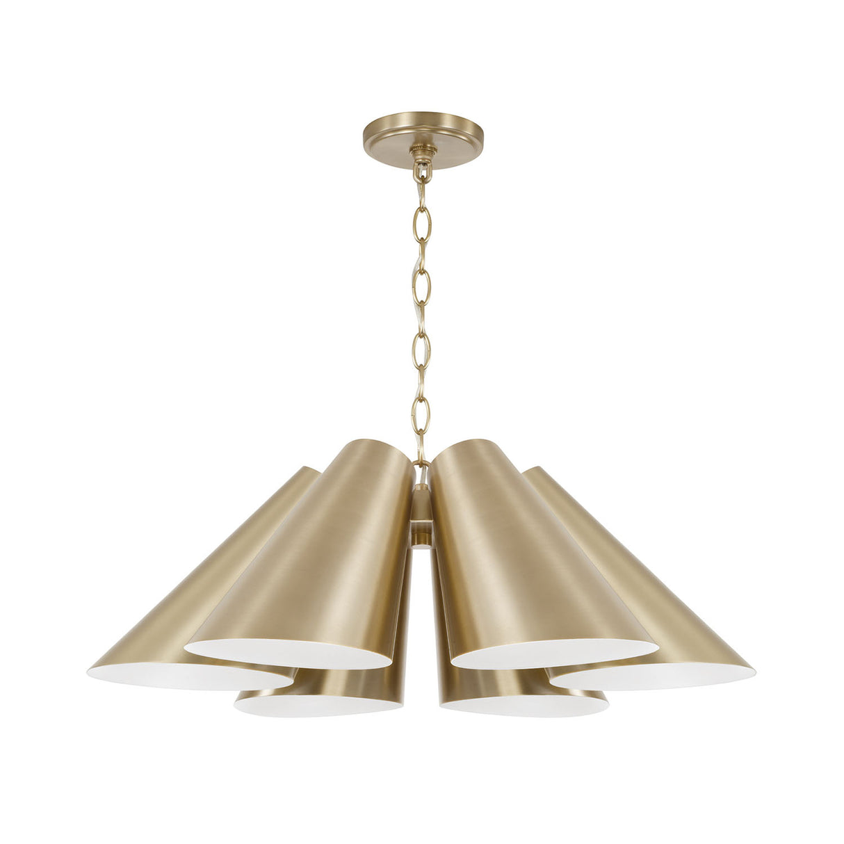 Crosby Pendant 25", Matte Brass