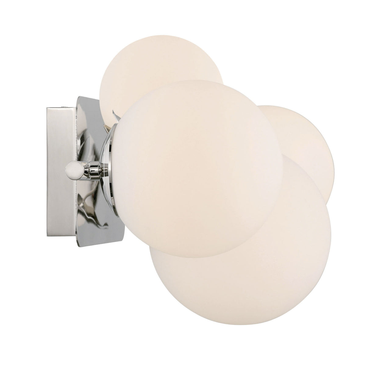 Inari LED 4 Light Vanity, Polished Nickel with Opal Glass