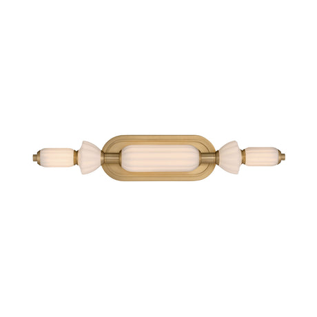 Giselle LED Vanity 22", Brass with Opal Glass