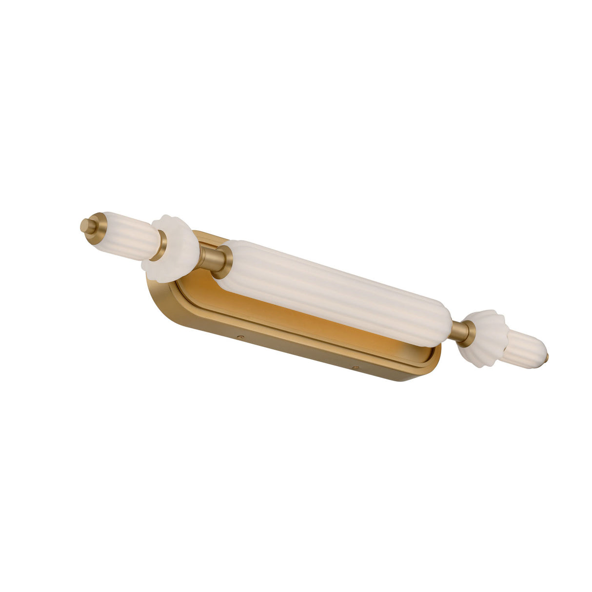 Giselle LED Vanity 31", Brass with Opal Glass