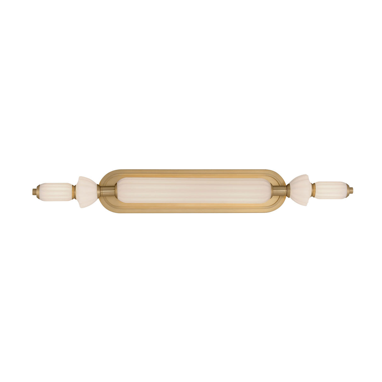 Giselle LED Vanity 31", Brass with Opal Glass
