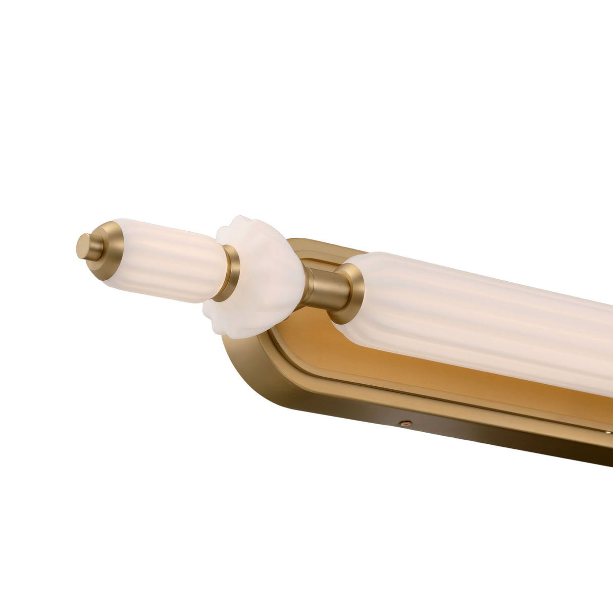 Giselle LED Vanity 39", Brass with Opal Glass